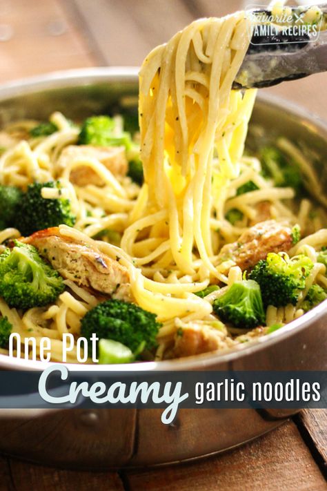 Creamy Garlic Noodles, Garlic Noodles Recipe, Broccoli And Chicken, Weekly Menu Plan, Garlic Noodles, Weigh Loss, Menu Plan, Insta Pot, Creamy Garlic