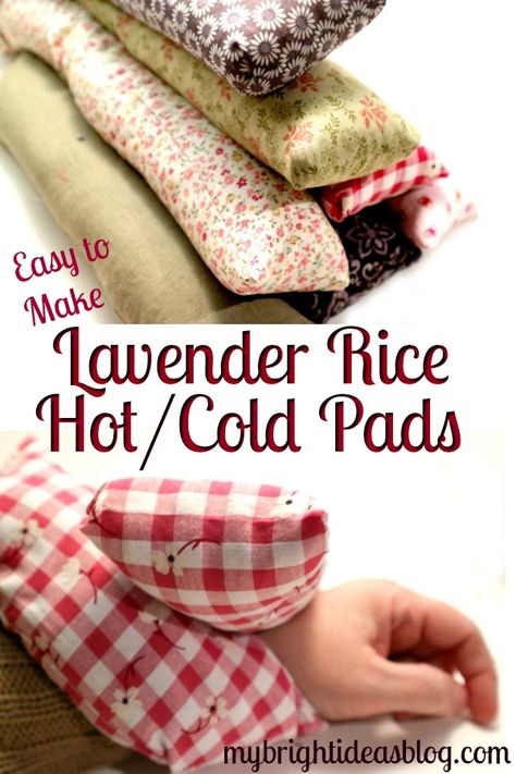 Diy Rice Bags, Homemade Heating Pad, Diy Heating Pad, Diy Cadeau Noel, Rice Heating Pads, Presente Diy, Rice Pack, Hot Cold Packs, Hot Pack