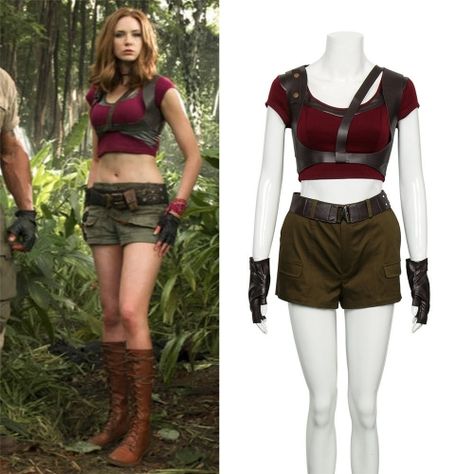 Cosplay is alwalys full of joy and creativity, especially when you can cosplay the character you like, if you are fan of Ruby Roundhouse, then this Jumanji Ruby Roundhouse Cosplay Costume could be a big suprise for you, made from high-quality material, exquisite design will make you more distinctive when you wear it.  In Stock-Takerlama  Specification  ★Types: Jumanji Ruby Roundhouse Cosplay Costume ★Source:Jumanji: welcome to the Jungle ★Characters: Ruby Roundhouse ★Shipping: FREE shi Jungle Outfits, Safari Outfit Women, Jungle Costume, Ruby Roundhouse, Jungle Outfit, Jumanji Welcome To The Jungle, Women Uniform, Safari Outfit, Theater Costumes