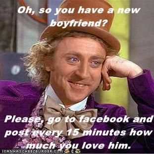 Oh, so you have a new boyfriend?  Please, go to facebook and post every 15 minutes how much you love him. Friday The 13th Memes, Comebacks Memes, Sup Girl, Happy Birthday Wine, Parent Teacher Conferences, Snap Out Of It, Funny Comebacks, Happy Birthday Meme, Funny Happy Birthday