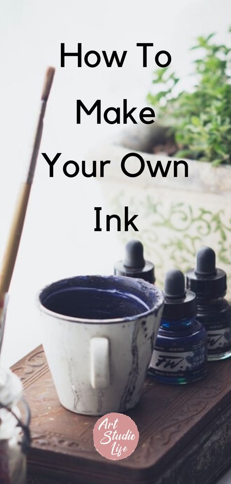 How To Make Ink Recipes, How To Make Ink Diy, Natural Ink Diy, How To Make Natural Ink, Cute Decor Diy, How To Make Ink, Diy Ink, Ink Making, Homemade Paint