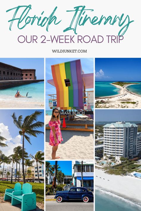 Florida Itinerary, Florida Road Trip, Road Trip Florida, Florida Keys Road Trip, Florida Travel Guide, Miami Orlando, Road Trip Places, Road Trip Planner, Places In Florida