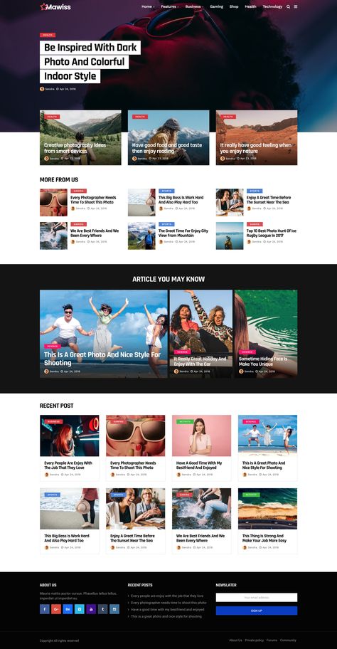 Magazine Website Design, Blog Layout Design, Blog Website Design, News Website Design, News Web Design, Magazine Website, Blog Wordpress, Blog Layout, Blog Themes Wordpress