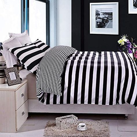 Jacquard Bedding, Black Bed Linen, Kids Duvet, Kids Duvet Cover, Striped Duvet, Striped Duvet Covers, Grey Linen Bedding, White Duvet, White Duvet Covers