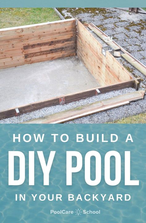 Putting a pool in your backyard can be a substantial expense. There is permitting to be done and surveying and then digging and building. Not to mention that once your swimming pool is in place, it will need landscaping and finishing work all around it. Obviously, each step of putting in a swimming pool is going to costs thousands of dollars. If you have always wanted a pool but are afraid of the investment, a DIY pool could be a great choice. Get more DIY Pool Ideas at poolcareschool.com Diy Pool Ideas, Cheap Inground Pool, Diy In Ground Pool, Homemade Swimming Pools, Bedroom Window Design, Cement Pools, Mini Swimming Pool, Homemade Pools, Window Design Ideas