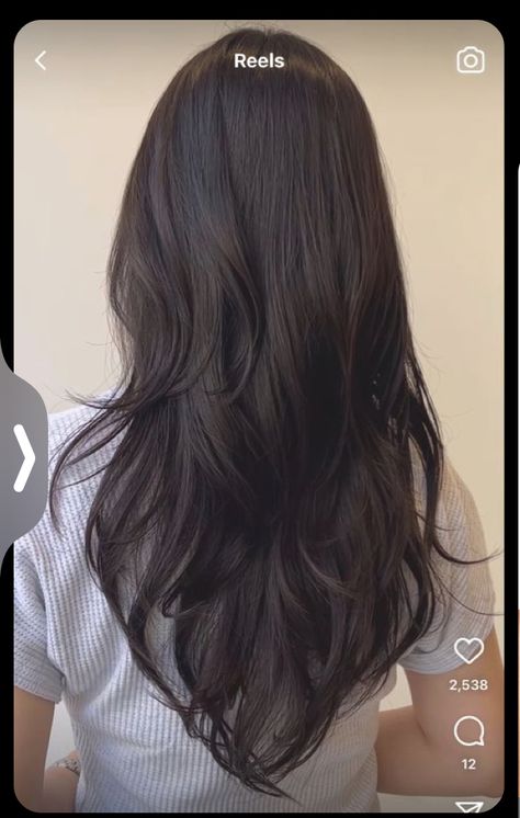 V Cut Hair, Haircut Selfie, Photo Hijab, Haircuts For Long Hair With Layers, Hair Inspiration Long, Kadeřnické Trendy, Brown Hair Inspo, Fesyen Rambut, Womens Hair