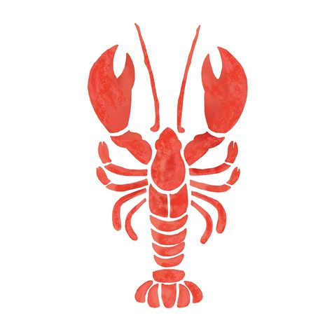 Lobster Drawing, Lobster Art, Blue Lobster, Trendy Art Prints, Chalk Pastel, Cerámica Ideas, Keramik Design, Trendy Art, Diy Pottery