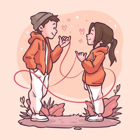 Relationship Cute Illustration, Couples Sketches Cute, Relationship Illustration Couple, Healthy Relationship Drawing, Long Distance Illustration Couple, Illustration Art Couple Relationships, Cute Couple Cartoon Drawings, Love Illustration Art Couple, Cute Couple Illustration Art