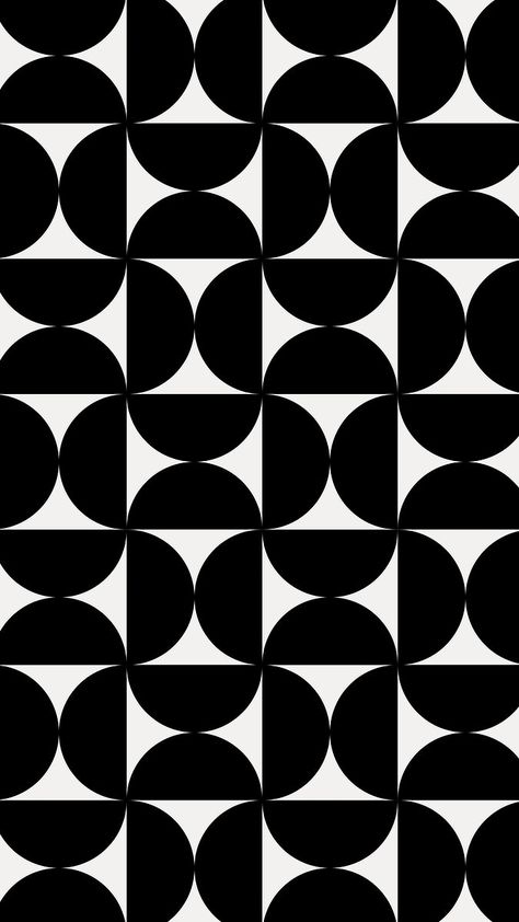 Shape Background Pattern, Bauhaus Iphone Wallpaper, Geometric Patterns Black And White, Geometric Shape Pattern, Black White Geometric Pattern, Shape Patterns Design, Geometric Patterns Design, Retro Pattern Design, Black Pattern Wallpaper Aesthetic