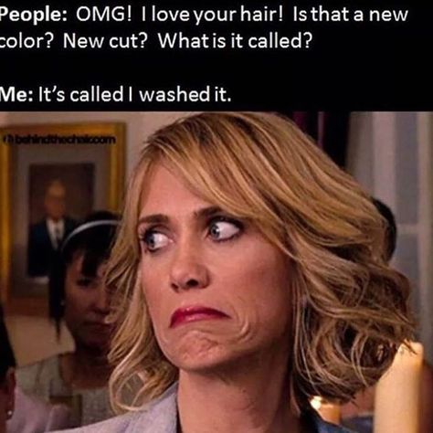 Meme of the day 😂😂 Ladies remember to always wash your hair 2-3 times a week. It keeps your hair healthy and flawless! ✨ #funny #hair #humour Hairstylist Memes, Hairstylist Humor, Hair Quotes Funny, Hairdresser Quotes, Hair Funny, Hello Hair, Hairstylist Quotes, Salon Quotes, Hair Quotes