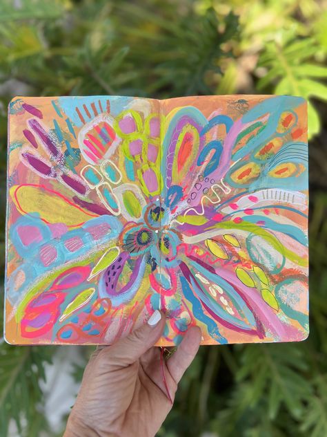 5 Colorful Sketchbook Abstracts | Suzanne Allard Design Art With Suzanne, Suzanne Allard Art, Colorful Sketchbook, Suzanne Allard, Free Artwork, Sketchbook Ideas, Classic Paintings, Colorful Artwork, Feeling Stuck