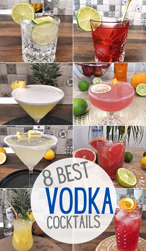 Essen, Vodka Mixed Drinks Recipes, Best Vodka Cocktails, Vodka Drinks Easy, Vodka Mixed Drinks, Vodka Cocktails Easy, Best Vodka, Vodka Recipes Drinks, Cocktail Vodka