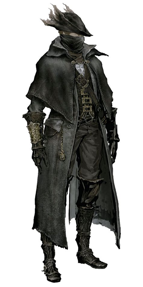 Hunter Attire from Bloodborne Bloodborne Concept Art, Bloodborne Art, 다크 판타지, Bloodborne, Concept Art Character, 판타지 아트, Fantasy Rpg, Monster Hunter, Main Character