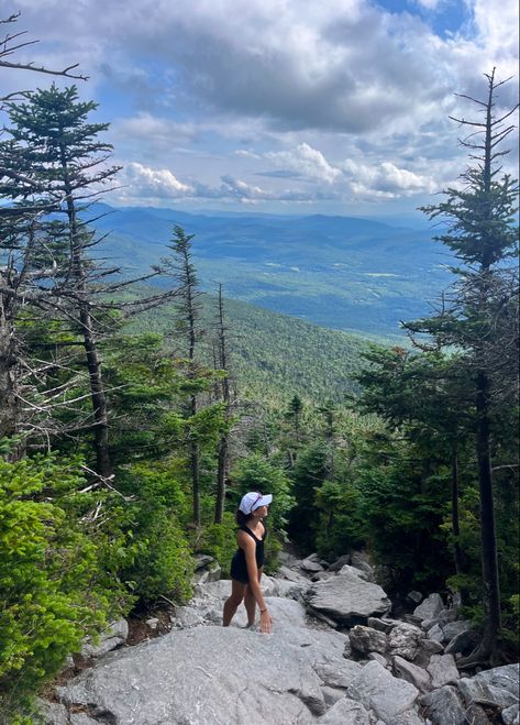 Smoky Mountain Aesthetic, Mountain Vacation Aesthetic, Vermont Aesthetic Summer, Hiking Trail Aesthetic, Trail Aesthetic, Vermont Aesthetic, Northern Attitude, Vermont Hiking, Mountain Hiking Aesthetic