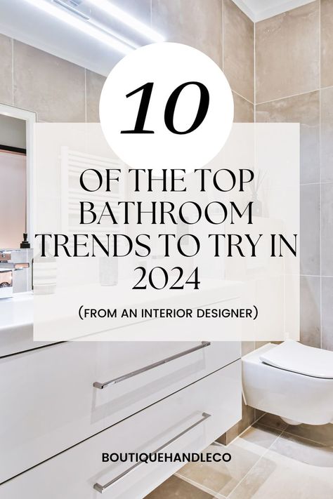 As we step into 2024, the world of interior design continues to evolve, and bathrooms are no exception. The bathroom, once a purely functional space, has transformed into a sanctuary for relaxation and rejuvenation. So, if you’re decorating this area in your home this year, you’ll want to know which trends are officially out and which are here to stay. dream home | small bathroom remodel | my dream home | interior design trends for 2024 | home interior deisgn | small bathroom design Bathroom Renovation Ideas Small, Pretty Bathroom Mirrors, Mirror Over Vanity And Toilet, Large Bathroom Vanity Mirror Ideas, Mirror Lights Bathroom, Bathroom Mirror And Lighting Ideas, Bathroom Mirrors Ideas, Small Bathroom Trends, Bathroom Vanity Trends