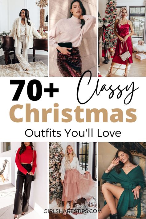 70+ classy Christmas outfit ideas to copy and shop directly. | Christmas Party Outfits | Christmas Party Outfits fancy classy | Christmas Party Outfits classy | Christmas Party Outfits fancy | Christmas Party Outfits casual | Christmas Party Outfits for women | Christmas Party Outfits plus size | elegant Christmas outfit | Christmas night out outfit | holiday work party outfit | winter party outfit night cold | Christmas party dress classy | casual party outfit | work holiday party outfit Classy Christmas Outfits For Women, Womens Christmas Party Outfits Dressy, Ladies Christmas Outfits, Dress To Impress Christmas Party, Business Casual Outfits Christmas Party, Christmas Drinks Outfit Ideas, Work Party Christmas Outfit, Christmas Party Outfits Over 40, Christmas Outfit Ideas For Women Summer