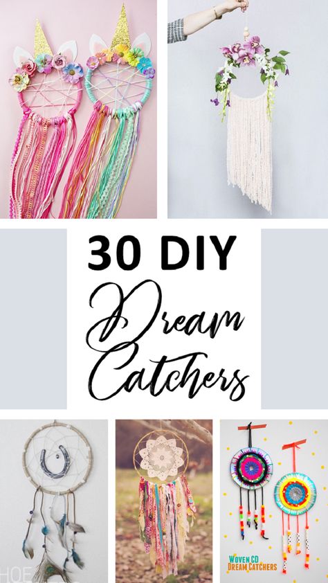 These 30 DIY dream catchers all serve as ideal decorations for your home, or even for special occasions such as weddings, baby showers, or birthdays. Amigurumi Patterns, Dream Catcher Diy Tutorial, Dream Catcher Ideas, Diy Dream Catchers, Homemade Dream Catchers, Make A Dream Catcher, Dream Catcher For Kids, Diy Dream Catcher, Making Dream Catchers