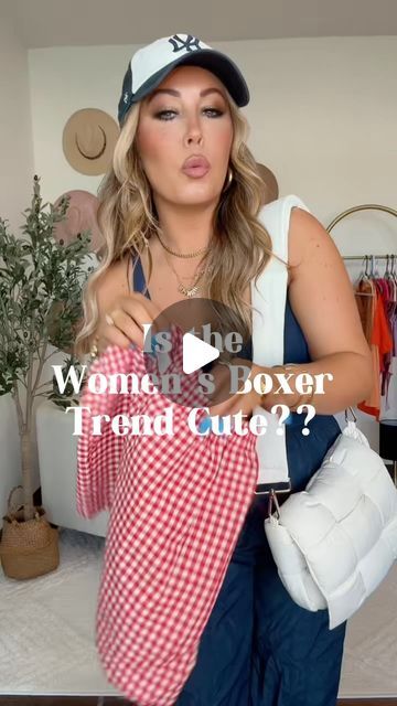 Nina Lyday on Instagram: "Double tap this video & Say MA24 & I’ll sent you the deets to your inbox now! (As long as you follow me already you will get them) 🙌🏼Would you rock it?? I am actually loving this Amazon Women’s Boxer trend because it elevates casual and gives us something fun to throw into our wardrobe 🙌🏼 super cute with graphics tees as well! I say it’s an Amazon Must Have Fashion Find 🔥

Amazon fashion, amazon outfits, amazon spring fashion, women’s boxers, women’s boxer outfits, boxer outfits, spring fashion, spring outfits, summer outfits, amazon fashion, Amazon Fashion finds, weekend outfit, free people style, free people shorts, women’s boxer shorts 

#amazonfashion #amazonmusthaves #amazonfashionfinds #womensboxershorts #springfashion #springoutfits #summerfashion #sum Boxer Outfits Women, Womens Boxer Shorts Outfit, Women’s Boxer Shorts Outfits, Boxer Trend, Boxer Outfits, Boxer Shorts For Women Outfit, Summer Outfits Amazon, Boxer Shorts For Women, Boxer Shorts Outfit