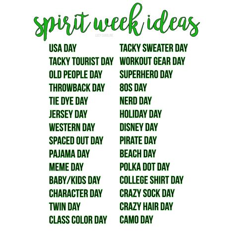 spirit week ideas!!! School Spirit Ideas Pep Rally, Spirit Week Ideas, Spirit Weeks, Spirit Week Themes, Spirit Day Ideas, Pep Club, School Spirit Week, Homecoming Themes, Catholic Schools Week