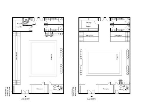 Image from project: Brazilian Jiu Jitsu/Martial Arts Academy, by Anonymous Kendo, Jiu Jitsu, Jiu Jitsu Gym, Dojo Design, Dojo Ideas, Martial Arts Gym, Art Plan, Gym Flooring, Architecture Student