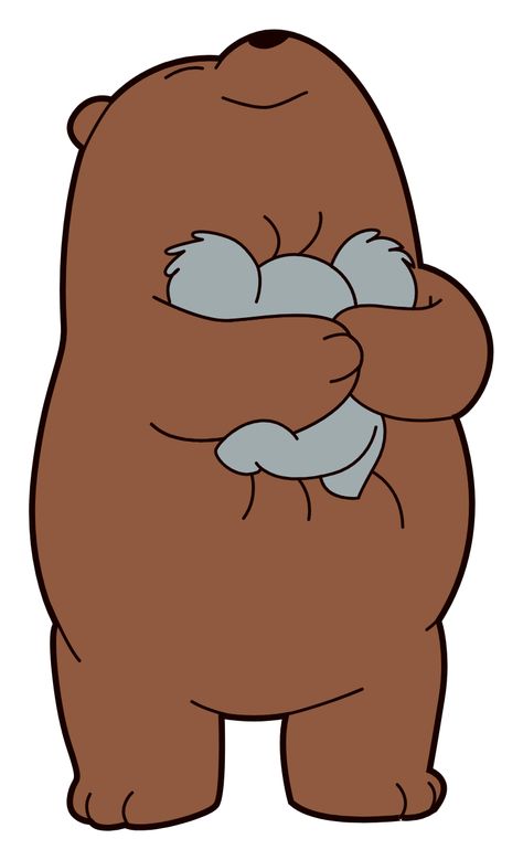 We Bare Bears sticker with Grizz, who does a relaxing therapy for Nom Nom Koala using a tight, friendly hug. Grizz Bear We Bare Bears, Cute Hug Cartoon, We Bear Bears Grizz, We Bare Bears Grizz, Hug Wallpaper, Cartoon Hug, Hugs Sticker, Up Carl Y Ellie, Hug Cartoon