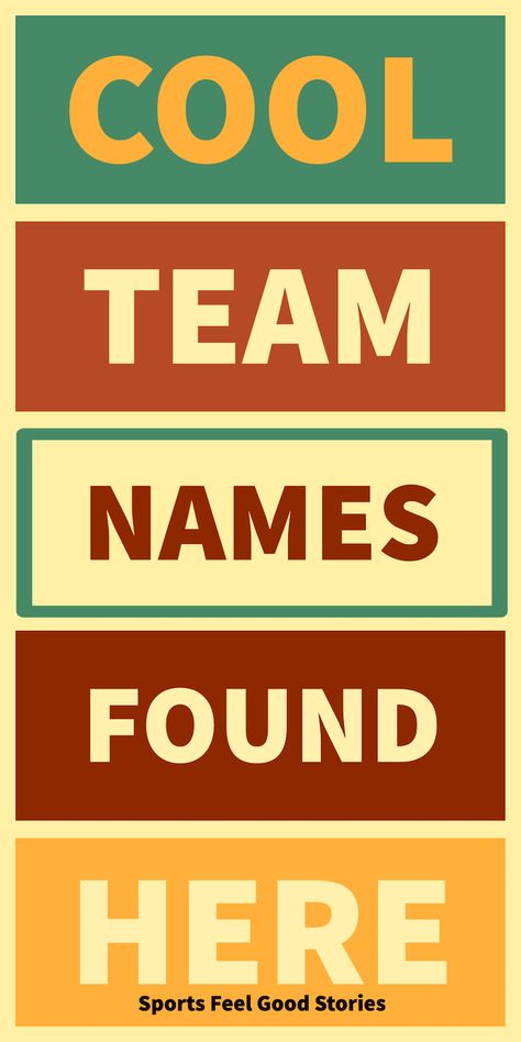 Check out all of the choices for cool team names for your sports teams, trivia squads, work groups, and more. Funny, creative and clever naming options.  #team #names #funny Trivia Team Theme Ideas, Team Themes Ideas Sports, Team Names Ideas For Work, Team Names Ideas Clever, Funny Team Names Ideas, Squad Names Ideas, Team Colors Ideas, Unique Team Names, Beer Olympics Teams