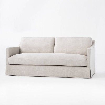 Vivian Park Upholstered Sofa - Threshold™ Designed With Studio Mcgee : Target Light Gray Sofas, Sofa Cream, Studio Mcgee Target, Small Couch, Cream Sofa, Small Apartment Living Room, Sofa Material, Brand Studio, Beautiful Sofas