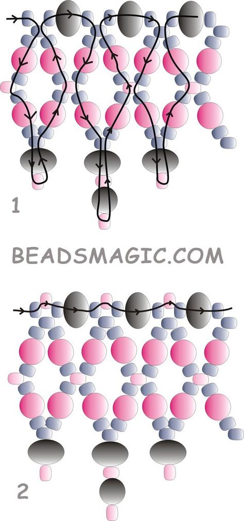 Free pattern for beautiful beaded necklace Milady. U need: rondelle beads 4-5 mm round pearls beads 4-5 mm round faceted beads 4-5 mm seed beads 10/0 – 11/0 - See more at: http://beadsmagic.com/?p=2518#more-2518 Beaded Netting Patterns, Beads Magic, Beaded Ornament Covers, Beautiful Beaded Necklaces, Beadwork Tutorial, Beaded Necklace Patterns, Beading Netting, Diy Collier, Beadwork Necklace