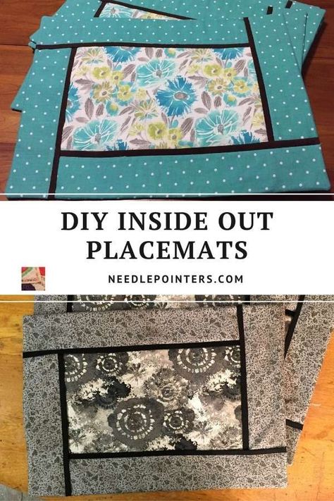 Fabric Table Mats Ideas, Take Four Placemats Free Pattern, 3 Color Placemats, Couture, Patchwork, Quilted Table Runners Using Panels, Quick And Easy Placemats, Seasonal Placemats Patterns, Placemat Patterns Sewing