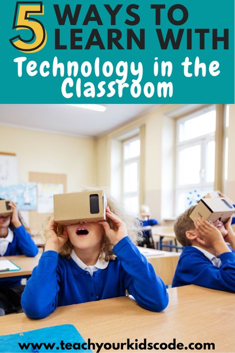 Technology in schools can be a powerful tool for students, and it’s getting better every year. If you are a teacher looking to capitalize on the technology available to you, read on to find out 5 Ways to Use Technology in the Classroom for Student Learning! Technology In Teaching, Education And Technology, Tech In The Classroom, Technology In The Classroom Elementary, Technology In Classroom, Subbing Ideas, Kindergarten Technology, Technology In Education, Technology Classroom