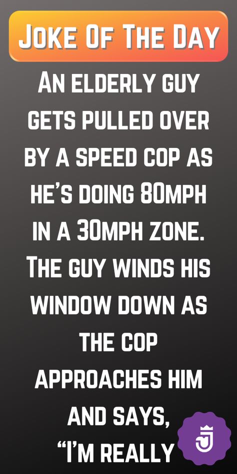 Joke OF The Day Cop Jokes, Cops Humor, Witty One Liners, Hilarious Jokes, Short Jokes, Reading Humor, Short Jokes Funny, Joke Of The Day, Funny Joke