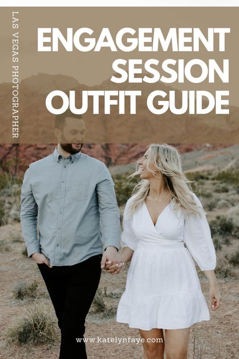 Las Vegas, Mens Fashion Engagement Outfits, Engagement Photo Clothing Ideas, White Engagement Photo Outfit, White Shirts And Jeans Engagement Photos, Summer Engagement Outfit Ideas, Fall Outfit Photoshoot Couple, Engagement Photos Outfits Midsize, Engagement Outfits Plus Size