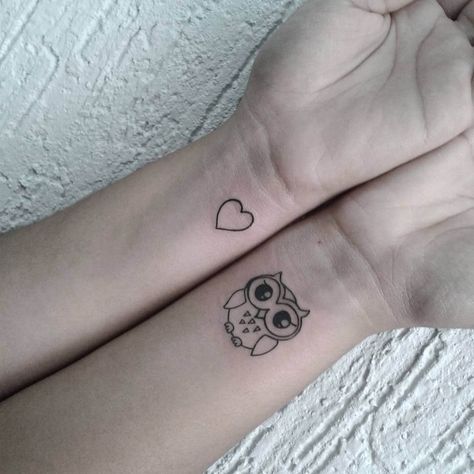 12+ Simple Owl Tattoos That Are Simply Genius | PetPress Simple Owl Tattoo, Baby Owl Tattoos, Owl Tattoo Small, Cute Owl Tattoo, Simple Tattoos For Women, Kunst Tattoos, Small Tats, Owl Tattoo Design, Small Owl