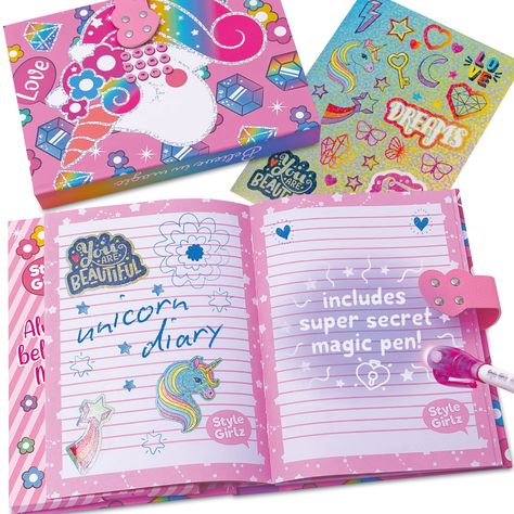 Kawaii, Y2k Childhood, Alive Aesthetic, Unicorn Stationery, Invisible Ink Pen, Kids Stationery Set, Diary For Girls, 2023 Birthday, Unicorn Notebook