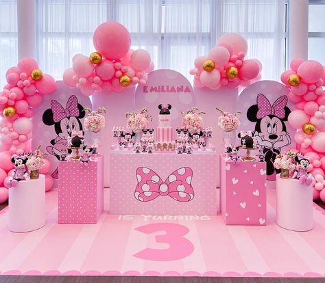 Mickey And Minnie Decorations, Outside Minnie Mouse Birthday Party, Minnie Mouse Theme Party Decoration, Minnie Mouse Theme Party 1st Birthdays, Mini Mouse Decoracion, Minnie Mouse Birthday Party Ideas 1st Decoration Backdrops, Mini Mouse Party Decor, Mini Mouse Theme Birthday Party, Minnie Themed Birthday Party