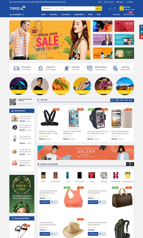 TopDeal - MarketPlace  Multi Vendor Responsive OpenCart 3 & 2.3 Theme with Mobile-Specific Layouts #Vendor, #Responsive, #OpenCart, #TopDeal Multivendor Website Design, Multi Vendor Marketplace, Marketplace Design, Ecommerce Website Template, Ecommerce Web Design, Shopify Website Design, Ecommerce Themes, Ecommerce Web, Free Website Templates