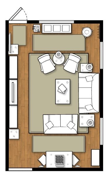 Long Narrow Family Room, Living Room Design Wood, Narrow Family Room, Long Living Room Design, Long Living Room Layout, Rectangle Living Room, Living Room Design Layout, Long Narrow Living Room, Family Room Layout