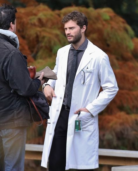 ---- 50ShadesWorld ---- Lab Coat Fashion, Marie Antoinette 2006, Hot Doctor, Sarah Gadon, Doctor Outfit, Medical Pictures, Male Doctor, Fifty Shades Movie, Derek Shepherd