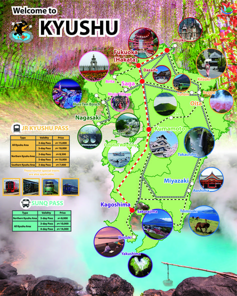 Travel by yourselves in Kyushu? Here the summary map of Where to Visit in Kyushu Japan with JR trains. #kyushu #japan #map #travel #vacation Takachiho, Kyushu Japan Travel, Honeymoon Japan, Miyazaki Japan, Vacation Map, Japan Honeymoon, Journal Photos, Kyushu Japan, Traveling By Yourself