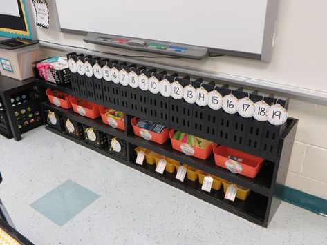 Under Whiteboard Storage, Under Teacher Desk Storage, Class Chromebook Storage, Under Smartboard Storage, Smart Board Decorations, Chromebook Organization In The Classroom, Classroom Chromebook Storage, Classroom Laptop Storage, Smart Board Classroom Set Up