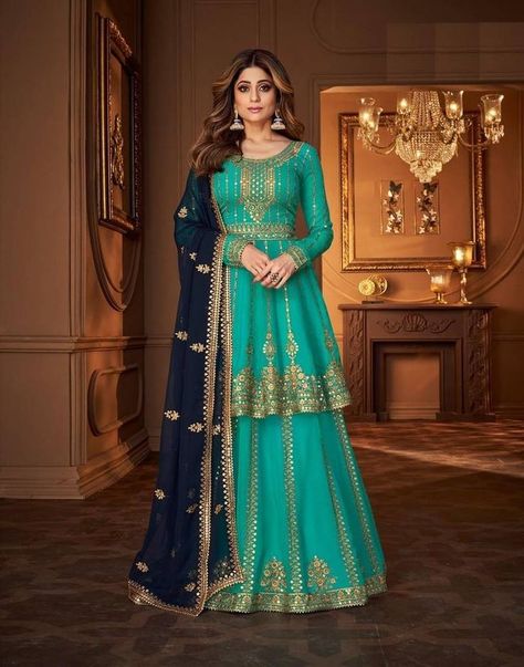 Wine Designer's Extensive Embroidery Silk Salwar Suit with Long Unstitched Kameez in Georgette. (1top /1 Bottom /1 Dupatta) Anarkali Lehenga, Lehenga Suit, Dress Salwar Kameez, Indian Salwar Kameez, Designer Anarkali, Salwar Kameez Designs, Anarkali Suits, Dress Gift, Embroidery Work