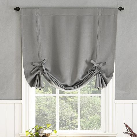 Redefine the look and feel of any space with this stylish Sun Zero Mercer Energy Saving Blackout window tie-up shade.Click this HOME DECOR & FURNITURE GUIDE to find the perfect fit and more! Redefine the look and feel of any space with this stylish Sun Zero Mercer Energy Saving Blackout window tie-up shade. Click this HOME DECOR & FURNITURE GUIDE to find the perfect fit and more! FEATURES Bow details Blackout technology blocks out most unwanted light while enhancing privacy Energy efficient desi Cordless Roller Shade, Tie Up Shades, Balloon Shades, Roman Curtains, Window Rods, Sun Zero, Pocket Window, Up Balloons, Energy Efficient Design