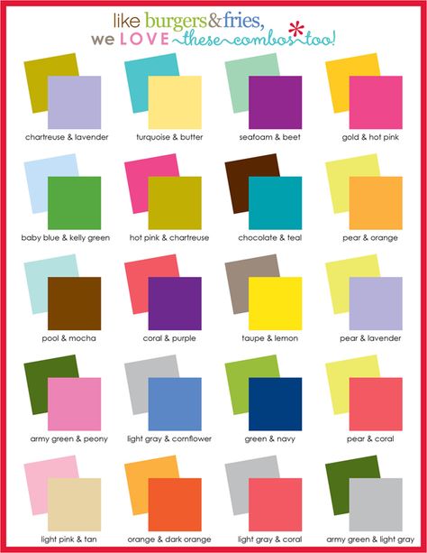 Color Combos that inspire projects and improve crafts! Projek Menjahit, Color Mixing Chart, Colour Combinations Fashion, Web Colors, Color Combinations For Clothes, 카드 디자인, Ideas Craft, Color Psychology, Colour Board