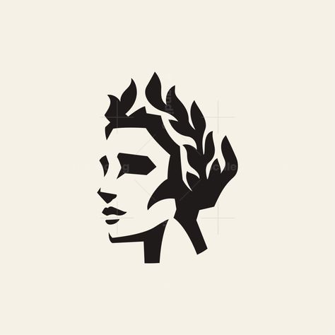 This minimalistic Greek Man logo is suitable for a cosmetics brand, restaurant and many others. Wm Logo, Greek Man, Logo Design Graphics, Logo Portfolio, Coral Draw, Greek Men, Knight Logo, Lab Logo, Family Logo