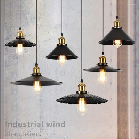 Loft Chandelier, Suspended Ceiling Lights, Industrial Style Pendant Lights, Industrial Hanging Lights, Retro Chandelier, Retro Industrial, Metal Pendant Light, Hanging Ceiling Lights, Industrial Modern