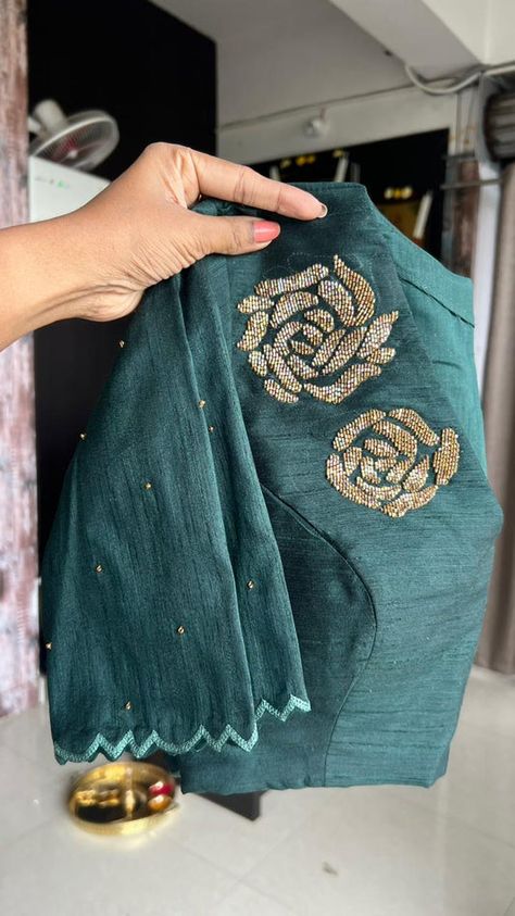 Patchwork, Soft Silk Saree Aari Work Blouse Designs Latest, Thread Work Blouse Designs Latest, Only Thread Work Blouse Designs, Organza Saree Blouse Designs Latest, Thread Work Blouse Designs, Blouse Handwork, Handwork Blouse, Ready Made Blouse