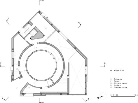 Gallery of Aranya Art Center / Neri&Hu Design and Research Office - 32 Art Gallery Plan Layout, Art Gallery Layout Plan, Small Art Gallery Design, Art Gallery Layout, Art Center Architecture, Art Gallery Plan, Art Gallery Architecture, Museum Office, Neri And Hu