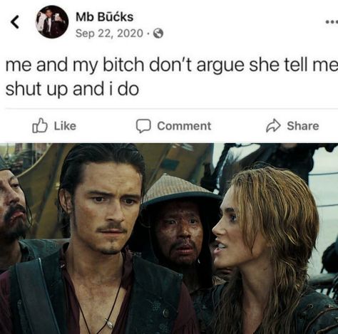Humour, Potc Memes Funny, Pirates Of The Caribbean Fanart, Pirates Of The Caribbean Funny, Elisabeth Swan, Will And Elizabeth, Elizabeth Swann, Women Power, Captain Jack Sparrow