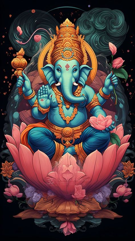 Photos Of Ganesha, Ganpati Bappa Photo, Ganpati Bappa Morya, Angel Tarot Cards, Lord Murugan Wallpapers, Bappa Morya, Ganesh Wallpaper, Good Night Friends, Ganesha Painting