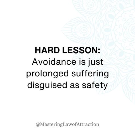 Let this one marinate... 🤔 Avoidance may seem safe, but it's often just a delay in facing our challenges. Embrace discomfort and break free from the chains of prolonged suffering. ⛓️ Embrace Discomfort Quotes, Discomfort Quotes, Embrace Discomfort, Breaking Free, Here And Now, 2024 Vision, Break Free, Infj, Thought Provoking